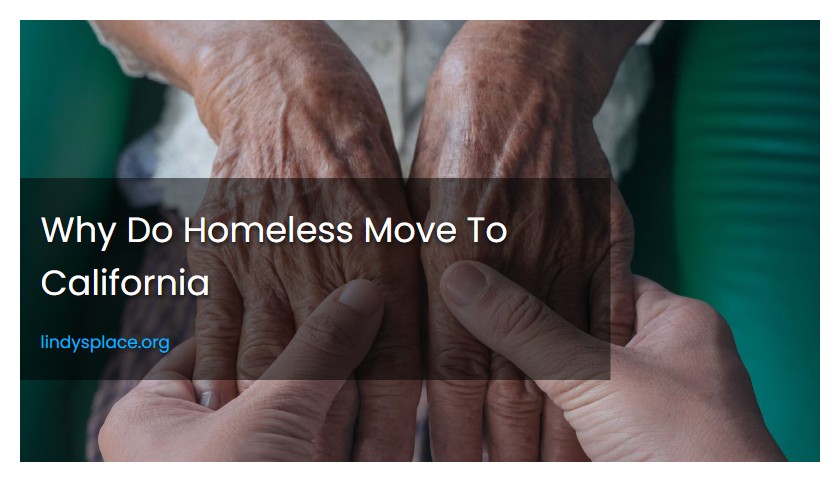 Why Do Homeless Move To California